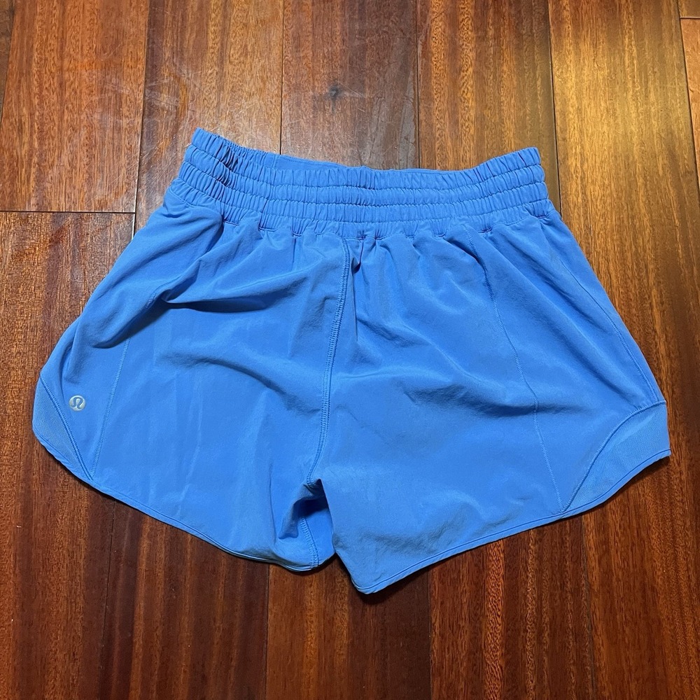 Lululemon Hotty Hot High-Rise Lined Short 4" inseam Size 6 Blue LW7DCNS